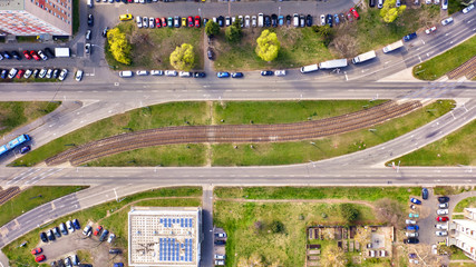 Budapest 15. district drone view