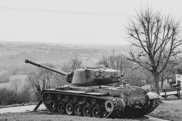 Fototapeta premium Un char d'assaut en Belgique