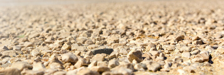 Fototapeta na wymiar pebbles on the beach as background
