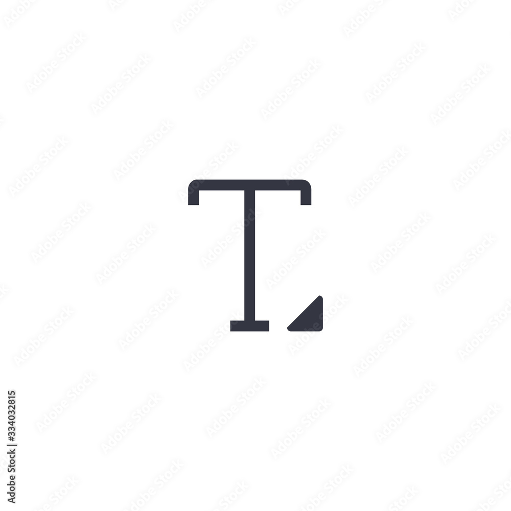 Poster input text icon with arrow. stock vector illustration isolated on white background.
