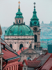 Fototapeta na wymiar St. Nicholas Church Dome Prague