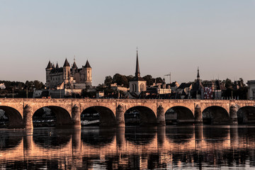 Saumur Bridge and Castle