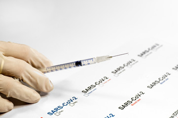 Covid-19 vaccine. Pandemic caused by SARS CoV-2 coronavirus.