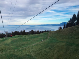 Auf dem Weg zum Pilatus von Kriens aus