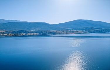 Reservoir lake Peruca at the river Cetina, Croatia