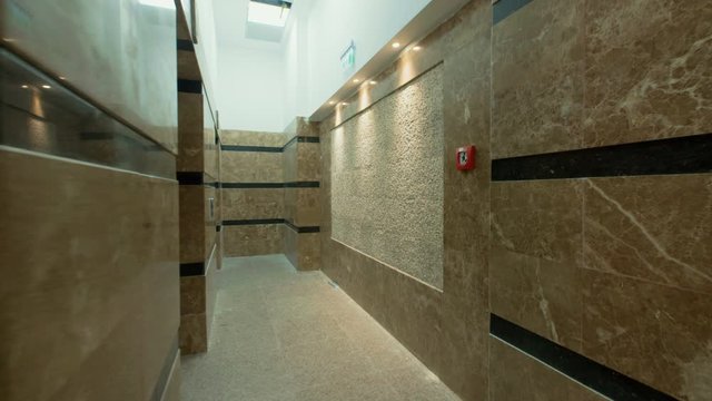 Interior View Of Empty Hallway In Modern Building