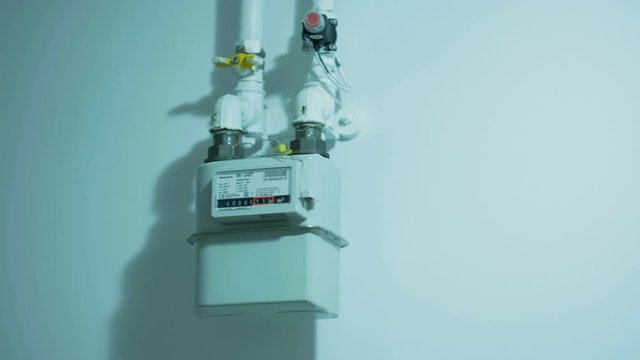 Gas Meters Outside For An Apartment Complex