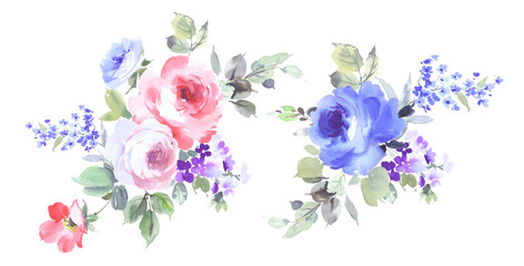 Watercolor flowers