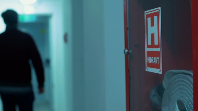 Fire Hydrant Hose, Danger, Building, Fire, 4K slow motion