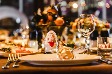table in a restaurant
