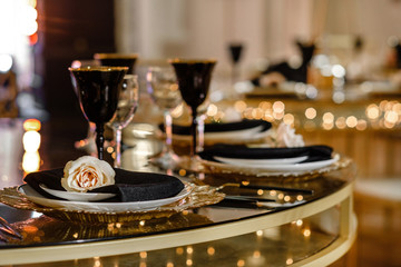 glass of red wine on table