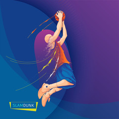 basketball slam dunk dispersion © akhid