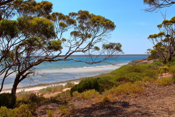 Fototapeta na wymiar Landscape in Lincoln National Park, South Australia