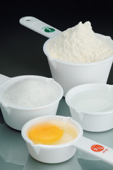 bowl of milk and cookies