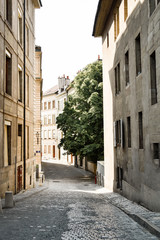 narrow street in old town