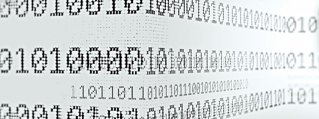 テクノロジー概念で二進数の抽象的な背景