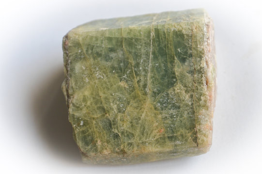 beryllium mineral on white background