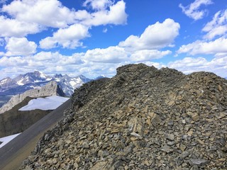 High in the rocky mountains doing the Northover Ridge hike in Kananaskis, Alberta, Canada.  This...