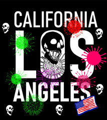 American coronavirus graphic design vector art