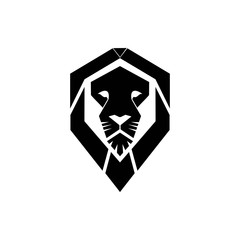 head lion vector logo