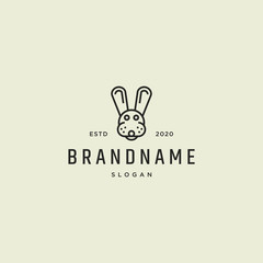 Bunny logo design vector template