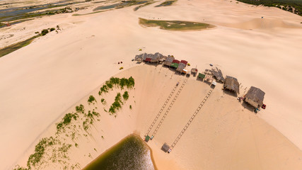 Aerial Image of the Parque das Dunas, Canoa Quebrada, Aracati, Ceara
