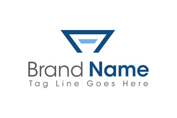 Simple logo letter A with the concept of a combination of shapes in classic blue. The logo concept is suitable for industrial, automotive, workshop companies