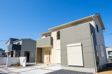 住宅地イメージ　新興住宅　モデルハウス　城山台