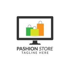 Modern Online Shop Logo designs Template