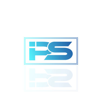 Abstract IPS letter typographic symbol - VECTOR
