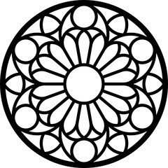 Rose Window, Fig. 10, round 1, base, triangular 1