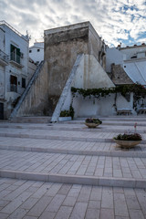 The narrow streets of the old town
