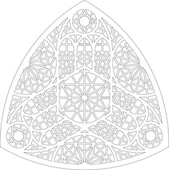 Rose Window, Fig. 10, triangular 1, half 1, framework