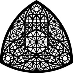 Rose Window, Fig. 10, triangular 1, half 1