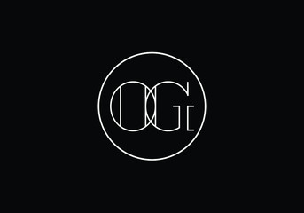O G Initial Letter Logo design vector template, Graphic Alphabet Symbol for Corporate Business Identity