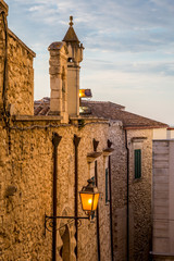 The narrow streets of the old town