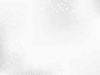 Abstract geometric random of dots or circles white and gray gradient color technology concept background.