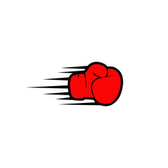 Boxing gloves logo icon design vector