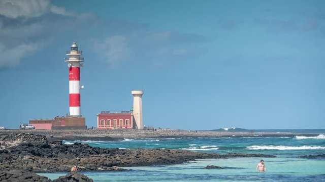 El Toston lighthouse, Fuerteventura, Canary Islands.