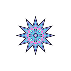 Aboriginal art dots painting icon logo design