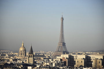 Naklejka premium Eiffel tower duing the day France 