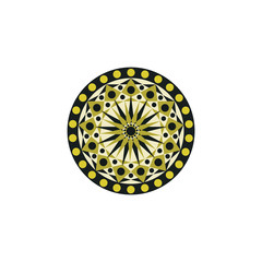 Aboriginal art dots painting icon logo design