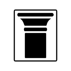 pillar icon vector template