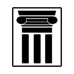 pillar icon vector template