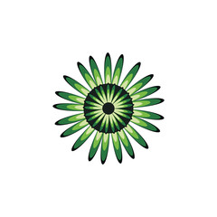 Aboriginal art dots painting icon logo design