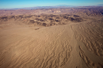 Fototapeta na wymiar Sand trails leading to the Grand Canyon.