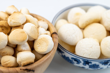 Thai Sweet, Thai Dessert, Baked Flour with Sugar ,Coconut Flavour