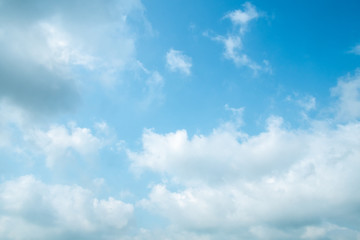 Cloudy blue sky background