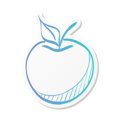 Sticker style icon - Apple