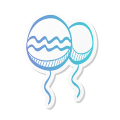 Sticker style icon - Balloon